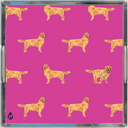Good Dog 12x12 Peony Pink Lucite Tray