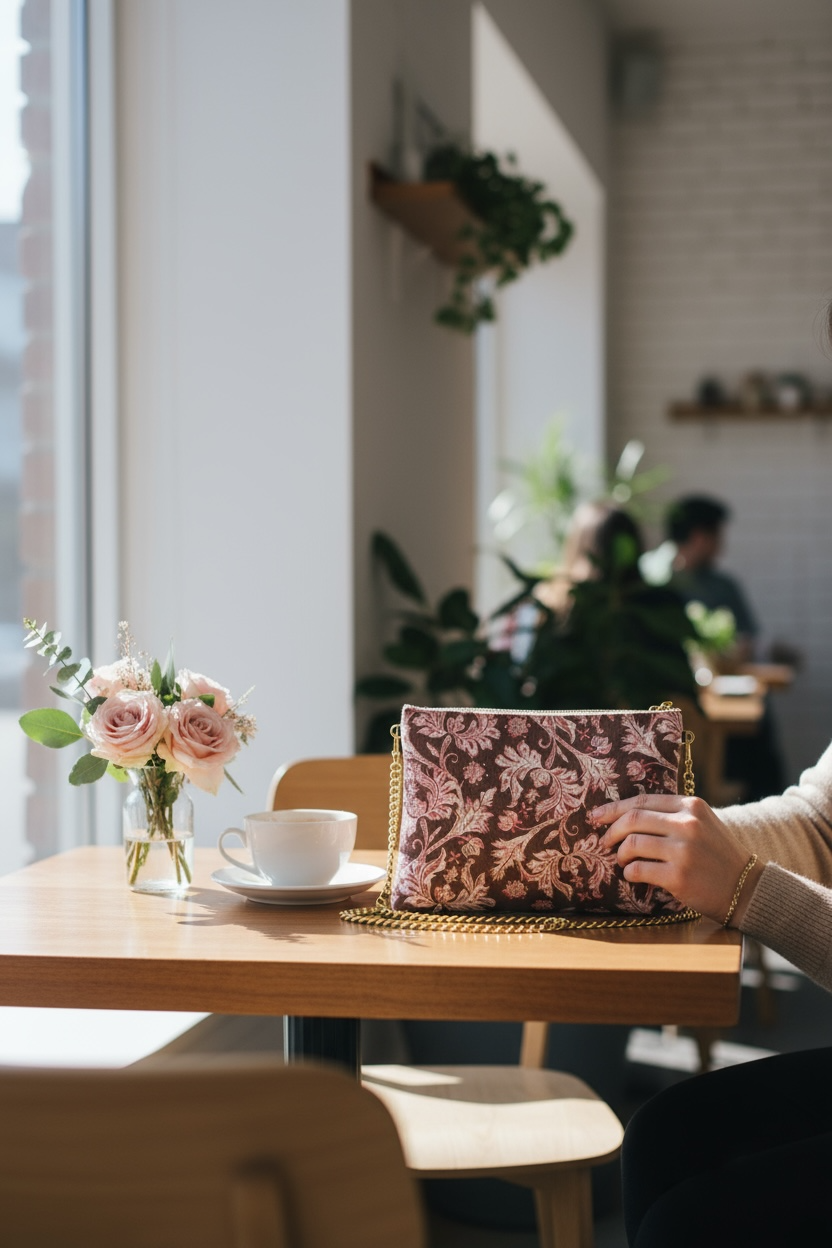Heritage Block Leather Purse