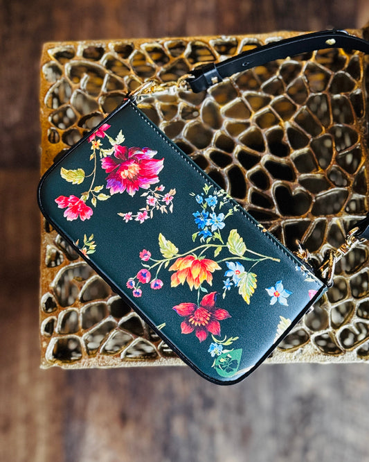 Midnight Bloom Zip Bag