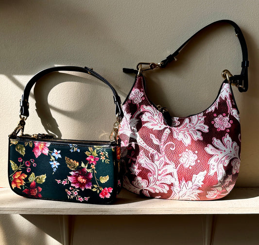 Midnight Bloom Zip Bag