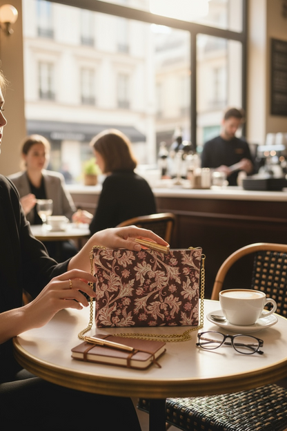 Heritage Block Leather Purse