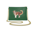 Snow Dog Leather Crossbody Bag