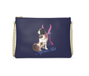 Snow Dog Leather Crossbody Bag