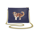 Snow Dog Leather Crossbody Bag