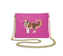 Snow Dog Leather Crossbody Bag