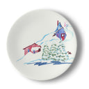 Ski Chalet Bone China Salad Plates