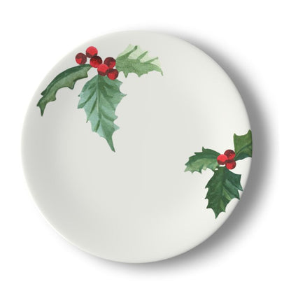 Winter Berries Bone China Salad Plate Set (8)