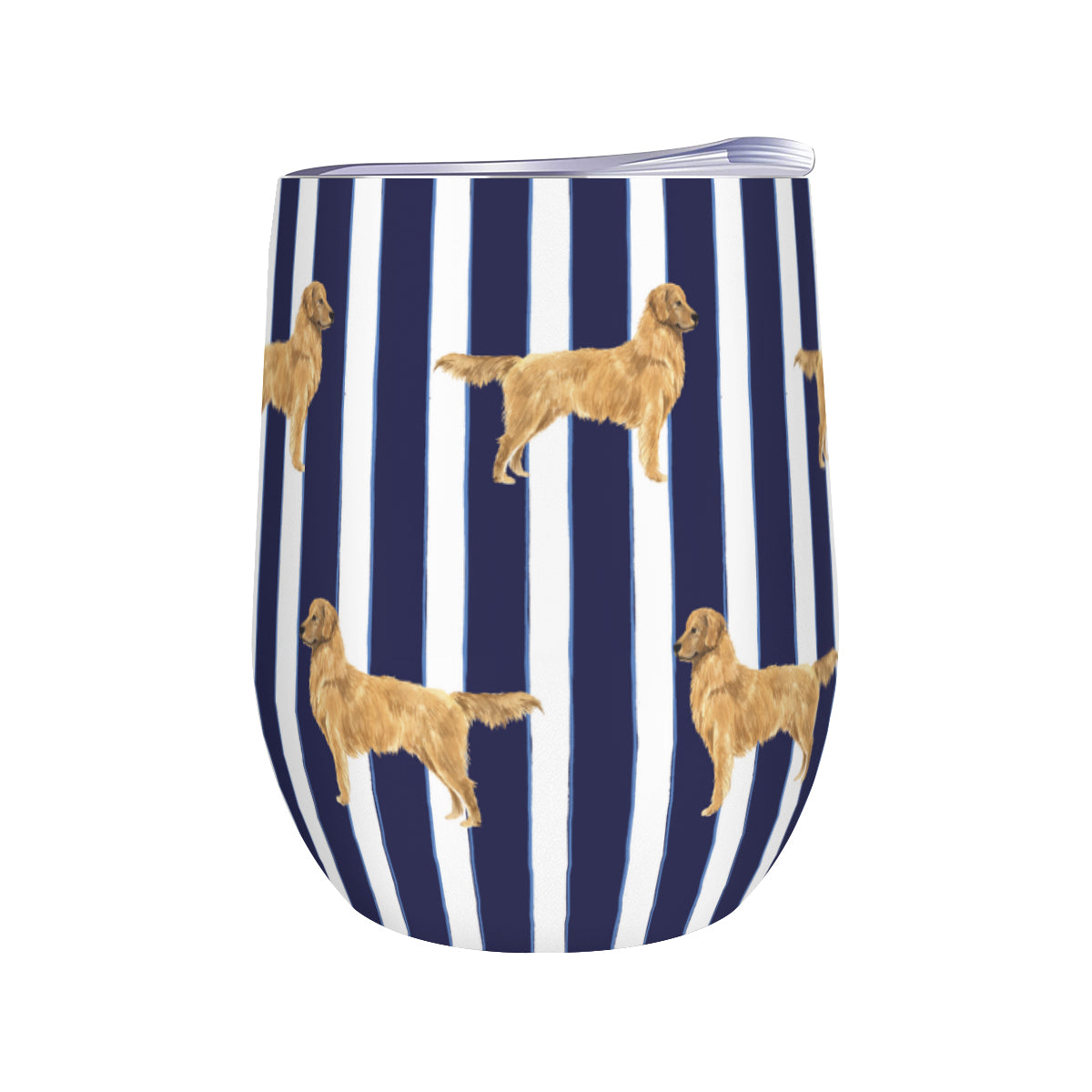 Good Dog Prep Stripe Wine Tumbler