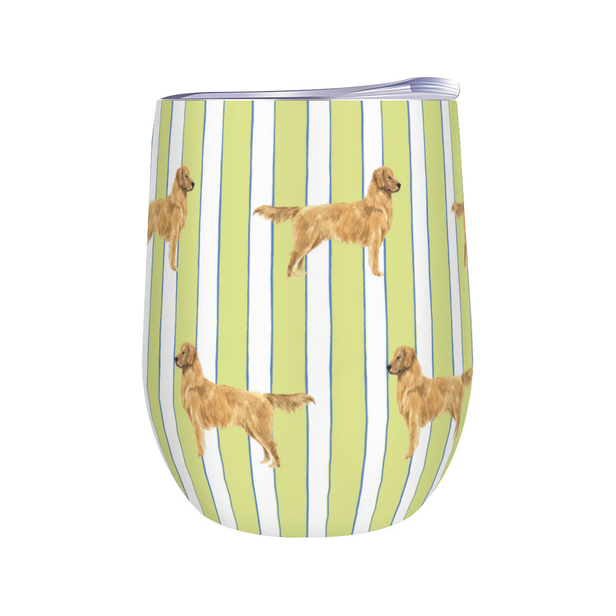 Good Dog Prep Stripe Wine Tumbler