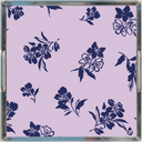 Inky Floral Lucite Tray