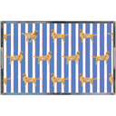 Good Dog Prep Stripe 11x17 Lucite Tray in Cloudless Blue