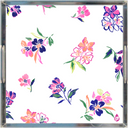 Inky Floral Lucite Tray