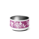 Inky Floral Border Pet bowl