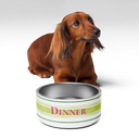Painterly Stripe Pet Bowl